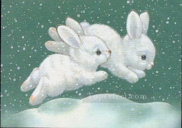 ウサギ バニー ウサギ Painting - 漫画のバニー
